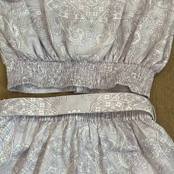 S/W/F Paisley Lilac Bomber And Short Set small - Picture 9 of 11